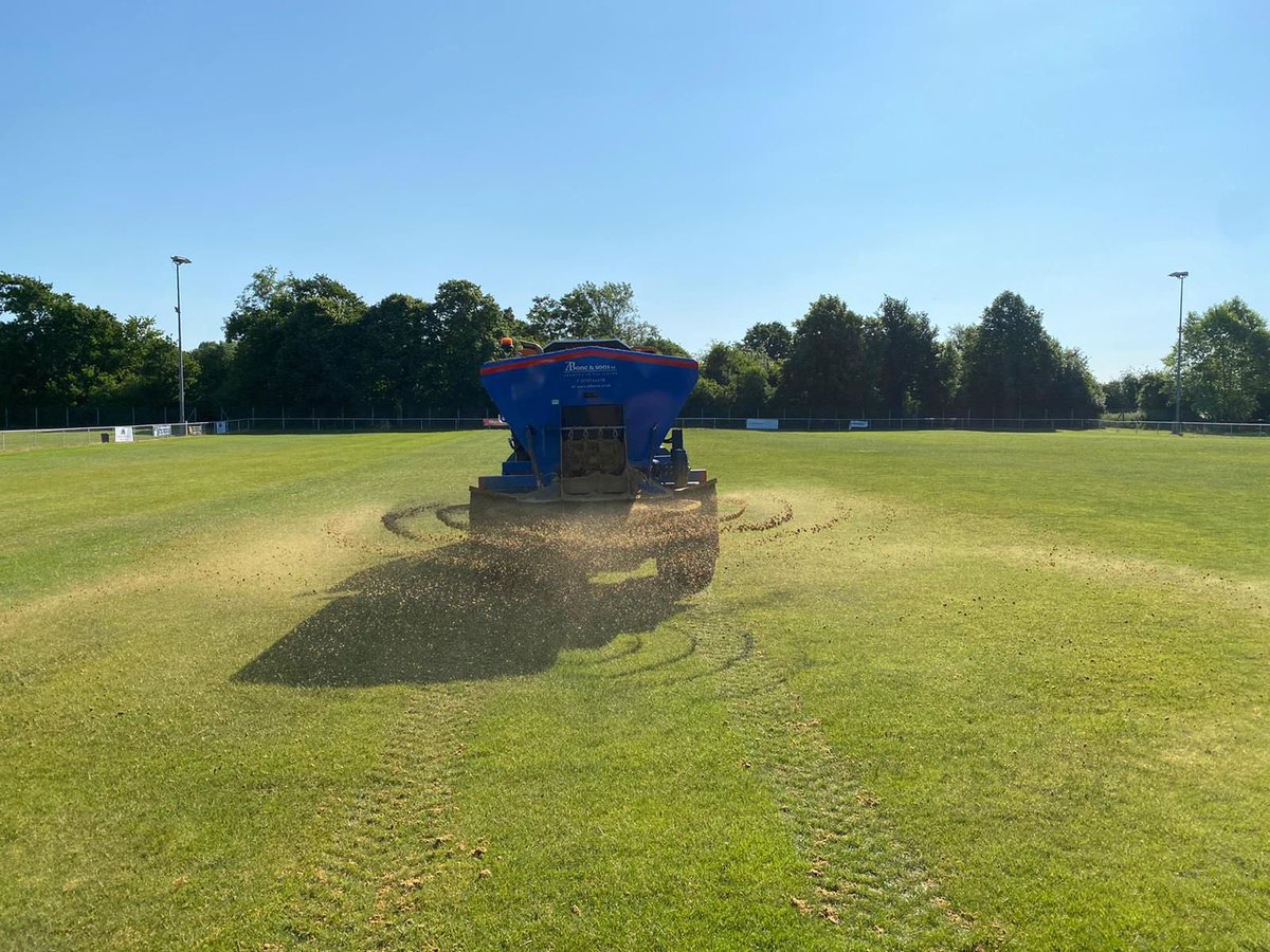 ColneyHeathFC's tweet photo. The pitch is getting some work done to it ready for the new season to get underway! 🤩⚽️

We can’t wait to have you back at the Recreation Ground! ⚽️

#Brettcox https://t.co/sL0ieaYoz3
