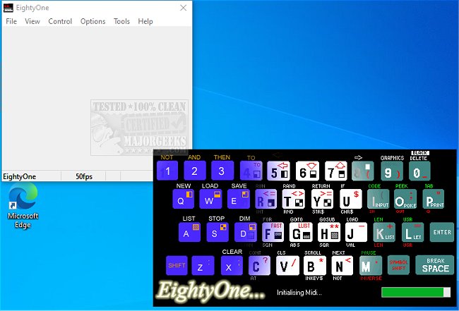 majorgeeks's tweet image. New! EightyOne Sinclair Emulator provides an emulator for ZX home computers by #SinclairResearch #ZX80 #ZX81 #ZXSpectrum models, and more -