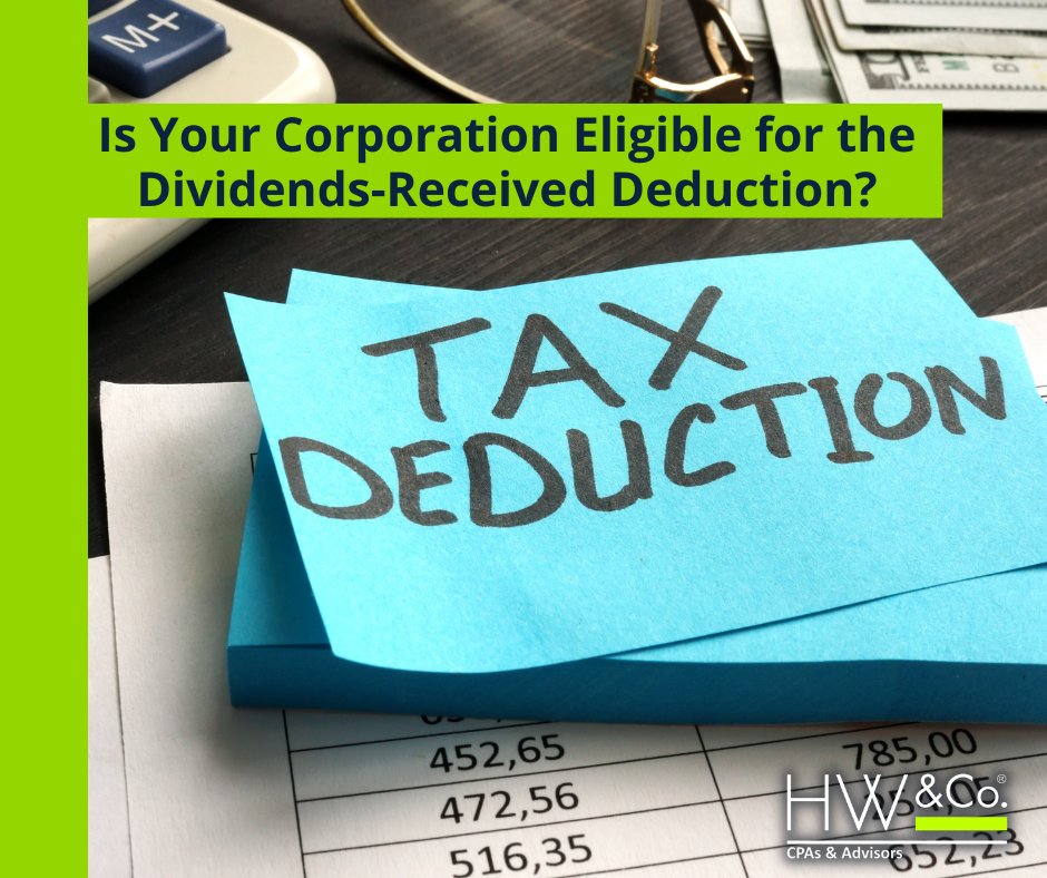The “dividends-received deduction” may take some of the bite out of a C corporation’s #tax bill. Here’s how: ow.ly/A6wI50JxcnH
#dividendsreceiveddeduction #taxdeduction #corporatetax