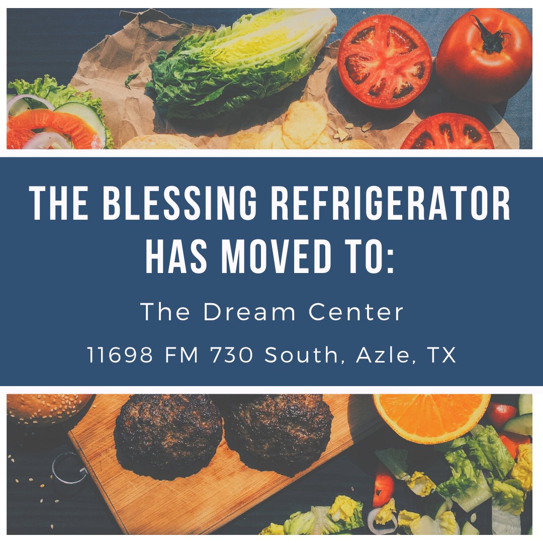 AzleChamber's tweet image. With the closing of Café 10:31, the blessing refrigerator has moved to The Dream Center and dry good donations need to be delivered to the blessing box at Brace Chiropractic - 237 W. Main Street.  Please share this post to get the word out.  #smalltownblessings #servolution