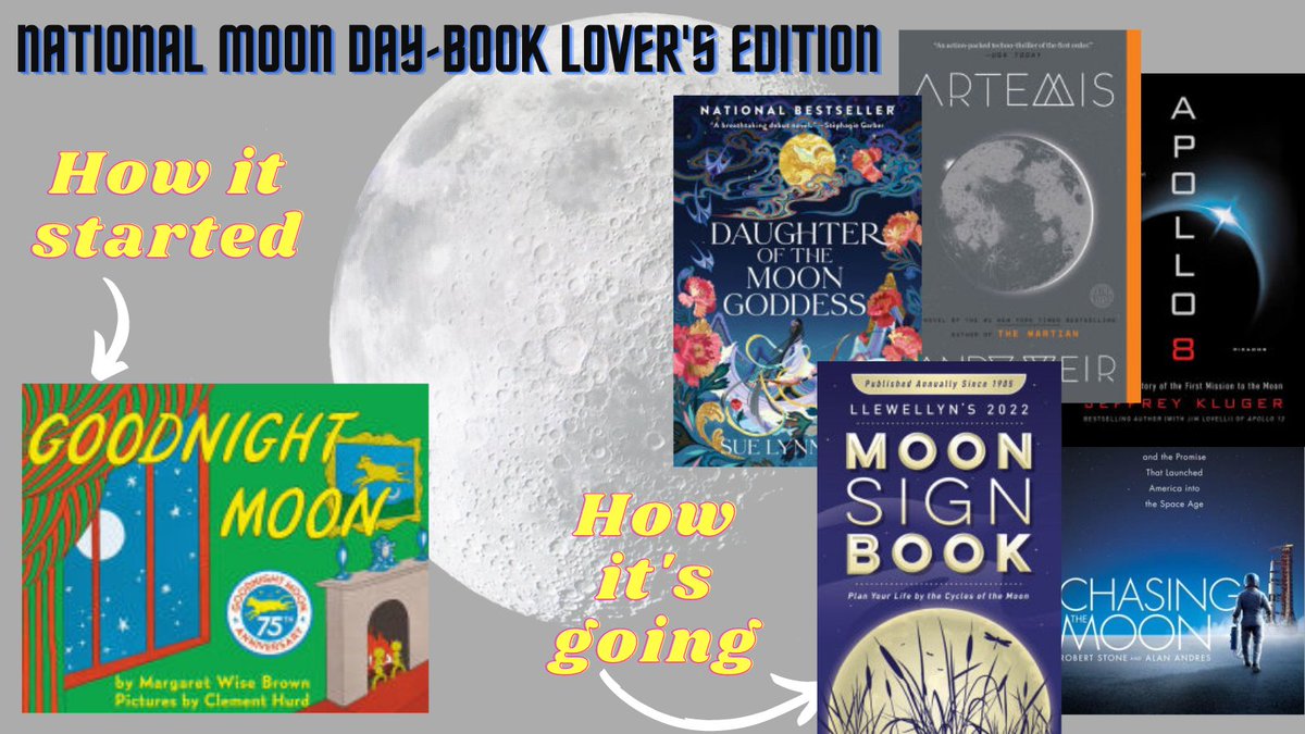 #Bookworms never stop at just one, they go down the wormhole for life!  Happy #nationalmoonday!