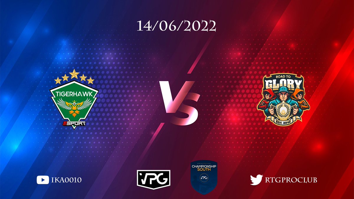 Final matchday 3⃣0⃣ will be played in the <a href="/OfficialVPG/">Virtual Pro Gaming</a> <a href="/VPGEurope/">Virtual Pro Gaming | Europe</a> today (14/06/2022)❗️

🏆 Championship South
🆚 <a href="/TigerhawkEsport/">TIGERHAWK Esport</a> 
⏰ 8:45pm UK  (10:45pm GMT+3)