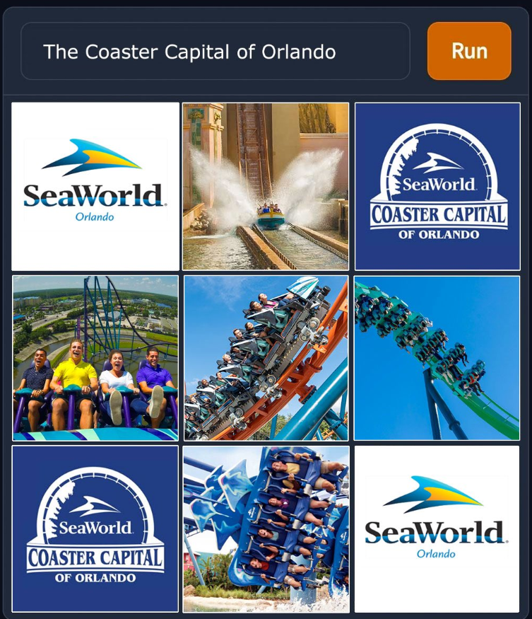 SeaWorld's tweet photo. Artificial intelligence? More like actual intelligence. #coastercapital 🎢 https://t.co/xiJTfXlHZb