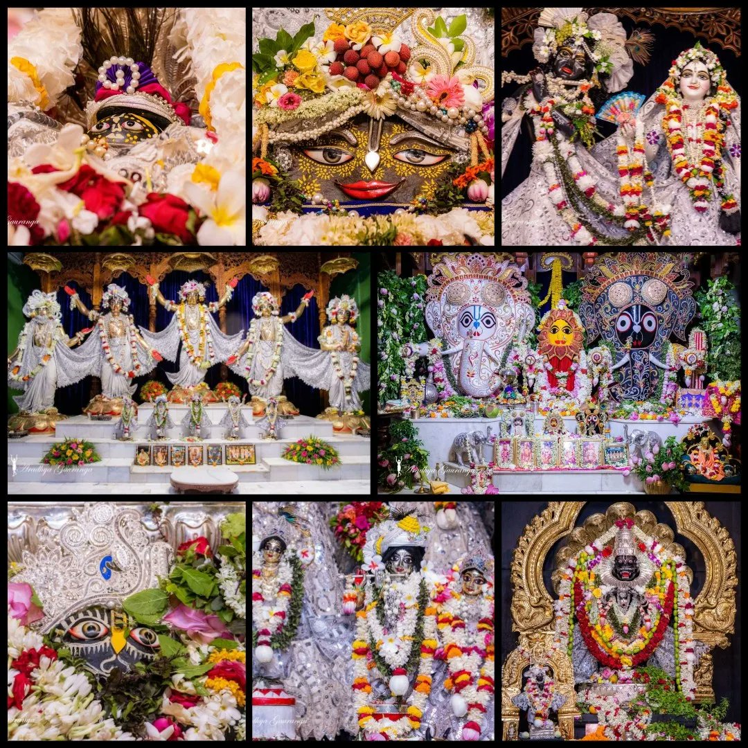 vrajaviharinis's tweet photo. 🤩😍DAILY DARSHAN😍🤩
(Iskcon Vrindavan)
(Iskcon Mayapur)
(Iskcon Pune)
(Iskcon Kolkata)
#lordkrishna #srimatiradharani #panchatatwa #jaijaganathdev #jaisubhadramaharani #jaibalaramdev #dailydarshan #auspicious #beauty #jaigaurnitai #jaigirirajbhagvan #jaisrinrishangadev #Iskcon https://t.co/RUIVzwbV5R