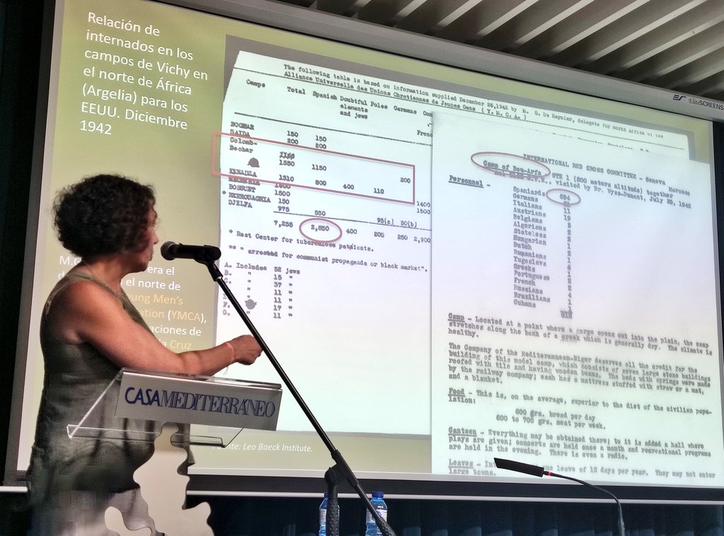 ArchivoUA's tweet photo. La última charla de hoy en las jornadas del Exilio Republicano de @csmediterraneo es a cargo de la profesora de la @UA_Universidad Carmen Ródenas  sobre su exposición fotográfica Chamins de Fer Chamins de sable: los españoles del #transahariano 
@SE_MemoDemo https://t.co/ZoShXoGS3r
