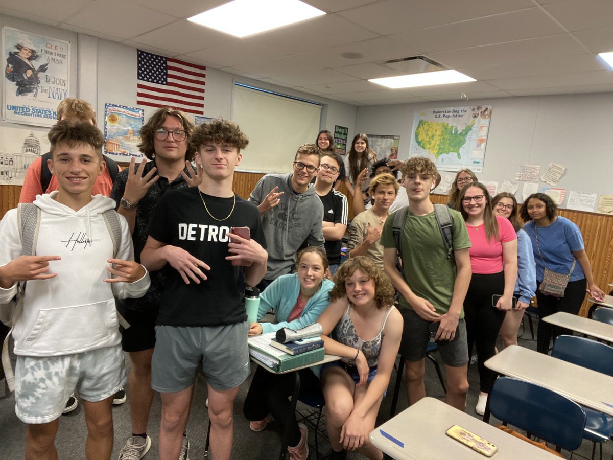 Last day, last class of 2022. Have fun and be safe! See you next year as juniors!