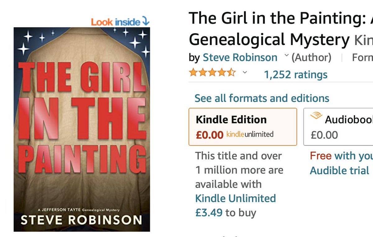 The latest Jefferson Tayte #Genealogy #Mystery 'The Girl in the Painting' is now available in #KindleUnlimited for the first time.
#familyhistory #ancestry #kindlebooks
hyperurl.co/TGIRLP