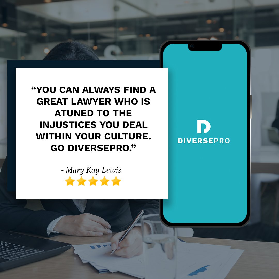 DiversePro_App's tweet photo. We are very grateful to have the community that we do on the #diversepro app. Are you ready to join?

📱Download the Free DiversePro app available on Google Play and App Store and start connecting with legal pros like Mary today. 

#diversityandinclusion #representationmatters https://t.co/qVsYyKxmqM