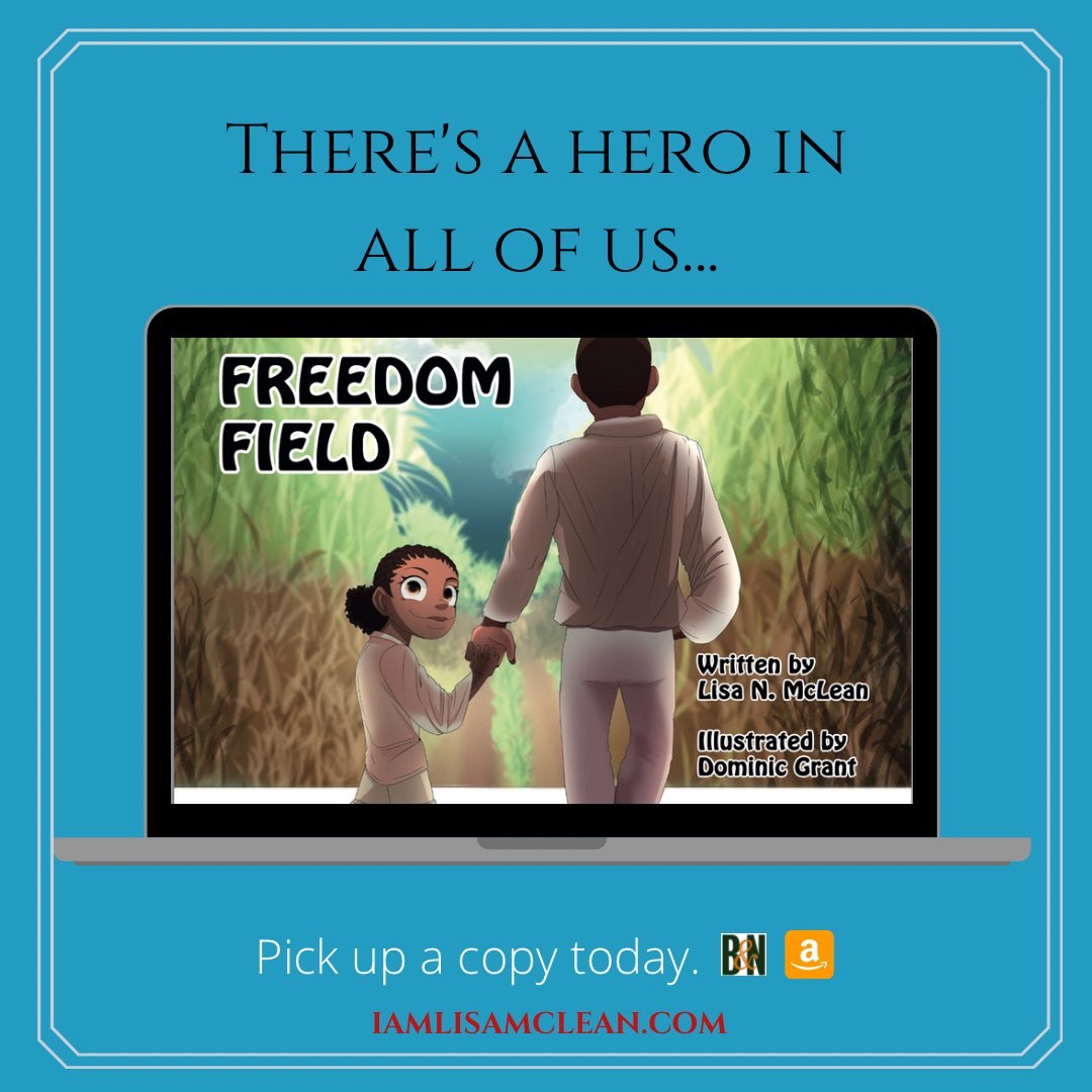 LisaNMac's tweet photo. Looking for a book that brings to life the time of Emancipation for elementary aged children? #FreedomField is the book for you.
Available on Amazon/B&N.
Check out our website for our full range of books and merchandise. See link in bio. https://t.co/SCrbmc1UTk