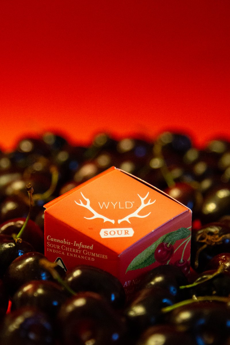 Go Wyld with these cannabis infused sour cherry gummies. Not too sweet and not too tart, these gummies pack a mellow and carefree experience. 
#thewyldway #cannalife #cannafam #infused #cbd #thc #palmdesert #visitpalmdesert <a href="/Wyld_Canna/">Wyld Canna</a>