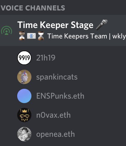 24hClubOfficial's tweet photo. Join us each Mon @ 4pm UTC for #TimeKeeperTeam calls in the @24hClubOfficial discord: https://t.co/BmMebaFxrI

Ty 🙏 @19zipcodes @RealSpankincats @ENSpunks @NetOpenea @n0vaxNFT for the 90-min ops meeting. Pls join #24hClub twitter space Wed &amp; contribute to the discussion 🙌

🤙🏝 https://t.co/UqAZHIAvRH