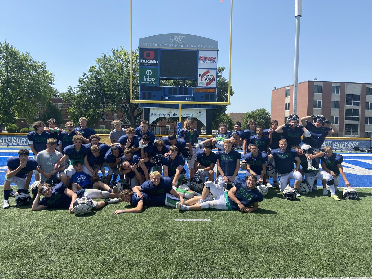 And that’s a wrap for our 2022 team camp <a href="/UNK_Football/">UNK Football</a>! We showed CHARACTER, COMPETITION, FAMILY AND GRIT! we had our ups and downs but ultimately finished hard! Excited and proud! Looking forward to the rest of the summer and the fall season!