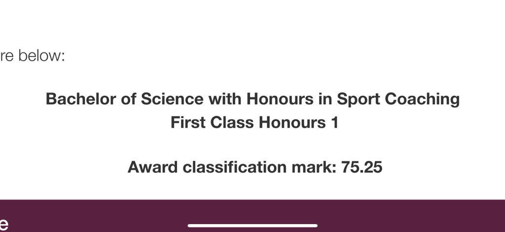 ABCoaching14's tweet photo. Absolutely over the moon to finish my degree with a first. #coaching #shu #shusport https://t.co/lCzKcOEbdT