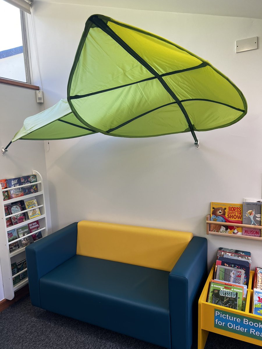 JackTStafford's tweet image. Another #LibraryBingo off the list. Lovely afternoon at @HonitonLibrary, a really bright and open space in the sunshine, and particularly loved the magnetic map and leafy canopy in the children’s library. Great to hear about all the summer activity plans too #LoveLibraries
