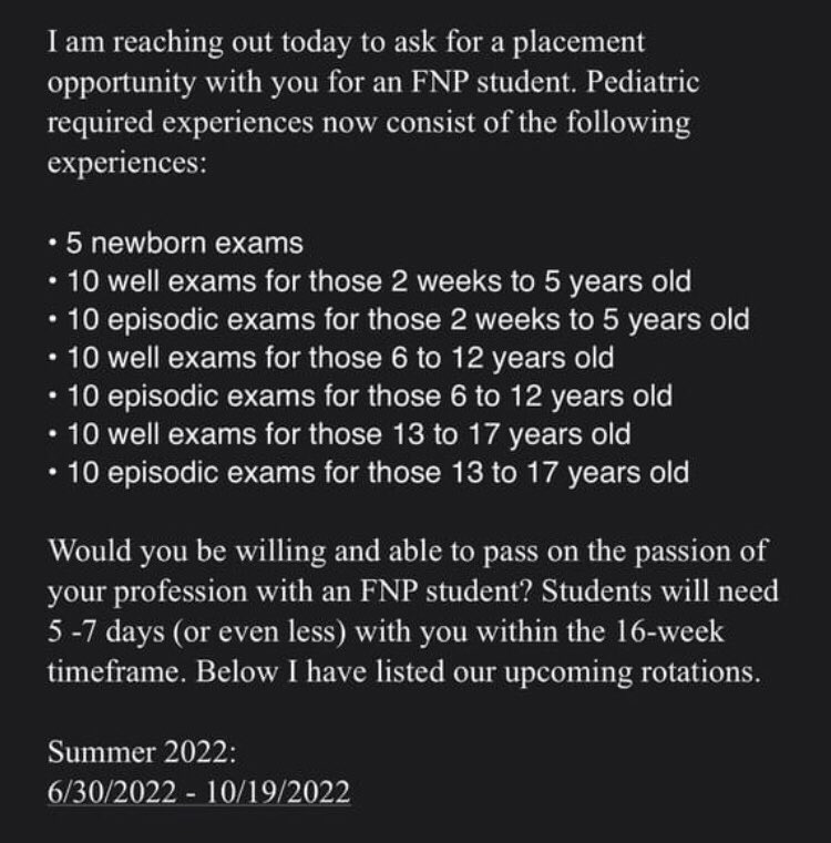 No medical education, no pediatrics residency, yet some legislators think that they are qualified to diagnose and treat pediatric patients.  After watching docs examine 10 pts. in each age range listed, except newborns (5), they call themselves “pediatric” NPs.🧐🥴 #notqualified