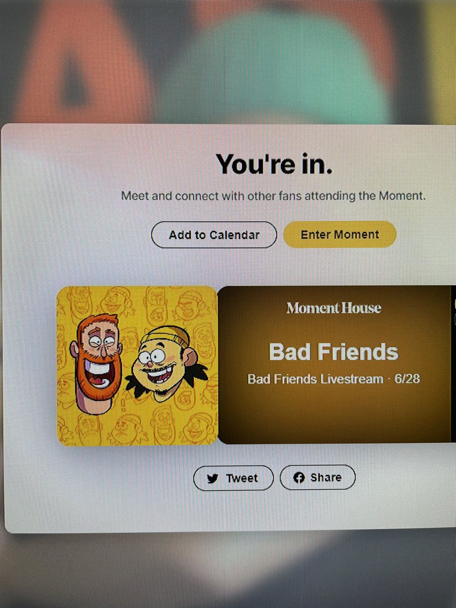 MemeMyPod's tweet image. Can’t wait, @badfriends_pod! 
momenthouse.com/badfriends
@CheetoSantino @bobbyleelive