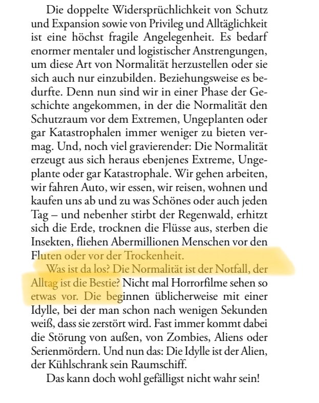 „Der Alltag ist die Bestie.“ Ein großer, scharfer, bewegender, sehr wichtiger Text von Fritz Engel &amp; <a href="/berndulrich/">Bernd Ulrich</a> imho
Die ökologischen Wende ist eine der größten Transformationen. Wir haben alle technischen Voraussetzungen dafür, das Problem des Nichthandelns ist rein mental.