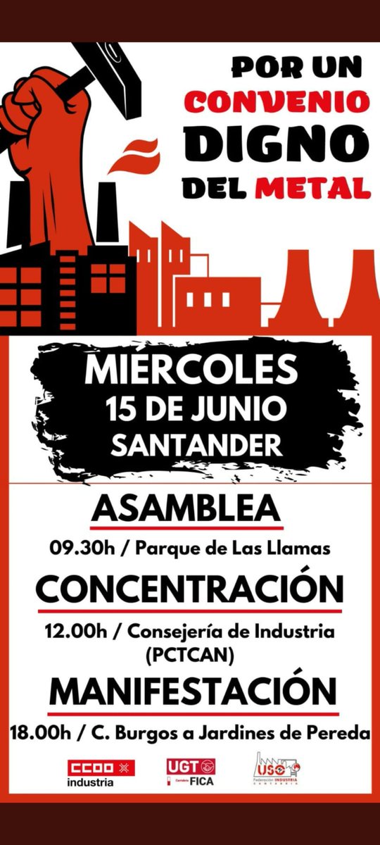 APR_Racing's tweet photo. Conocidos, amigos, familiares o seguro que más de un Racinguista...

No estais solos en esta lucha. La Asociación de Peñas Racinguistas apoyamos al sector del metal en estas jornadas tan complicadas.

#PorUnConvenioJusto https://t.co/oA8LBkDpyu