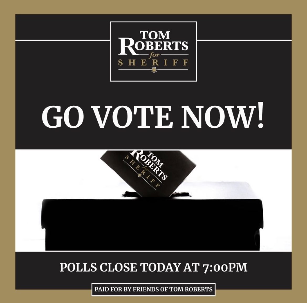 Roberts4Nevada's tweet photo. Today is Primary Election Day!
Click below to find your nearest polling location, and VOTE #RobertsForSheriff!
https://t.co/OiWEE0WO66 https://t.co/n2NAr19gMR