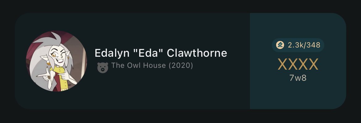 Edalyn Eda Clawthorne, the Owl Lady MBTI Personality Type: ESTP