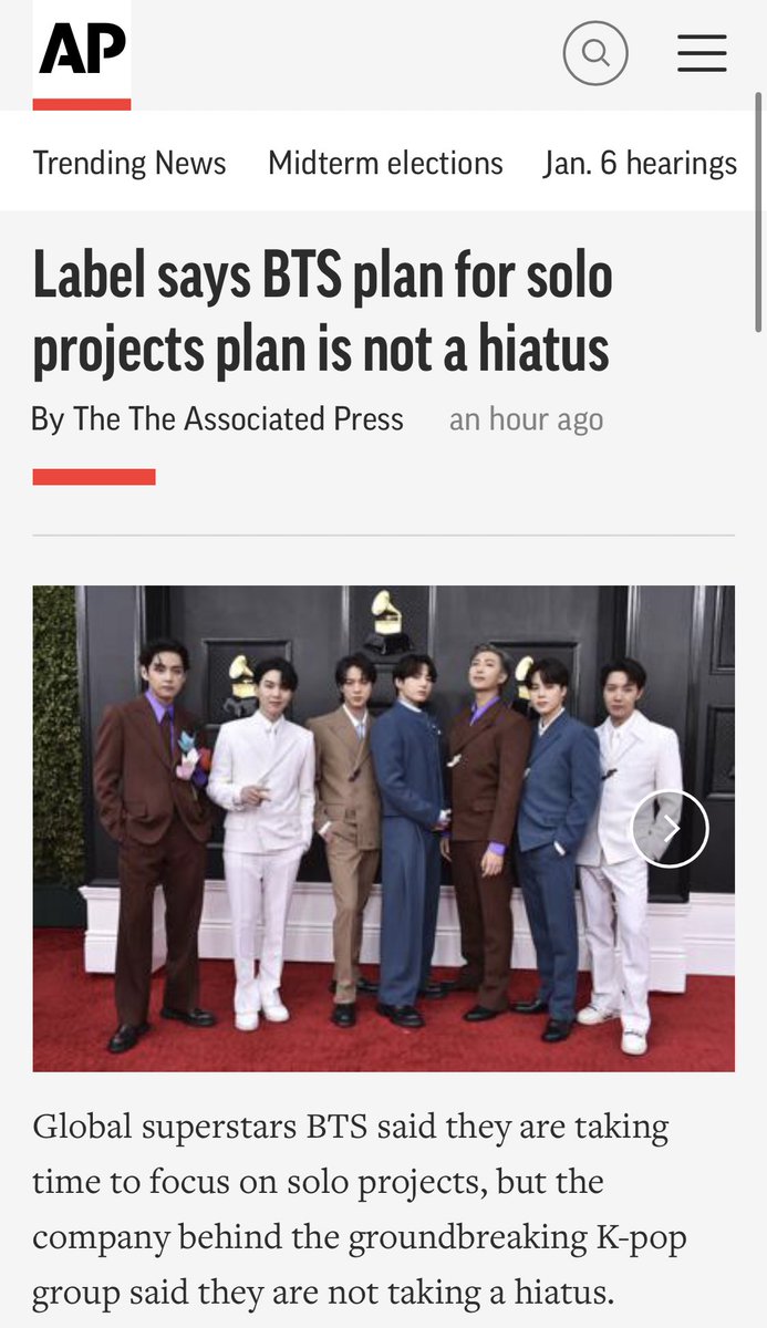 7btsupdates's tweet photo. Label mengatakan rencana BTS untuk rencana proyek solo bukanlah hiatus. 

Pernyataan dari Hybe,mengatakan bahwa mereka masih akan mengerjakan proyek sebagai grup, maupun individu. “BTS tidak mengambil jeda. Anggota akan lebih fokus pada proyek solo saat ini,”

+ https://t.co/sHzr5LIaBk