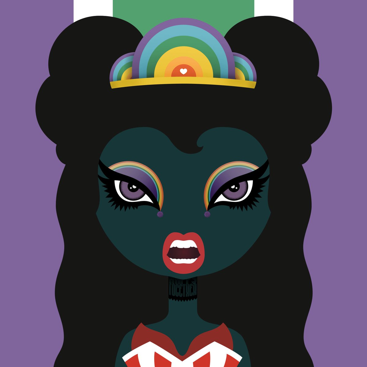 Hackatao's tweet photo. @nathinmann This is totally Drag!!!

It is exciting to see what you are creating with the Pride traits!!! 

#PrideMonth #DragQueens https://t.co/V55VXLPaaY