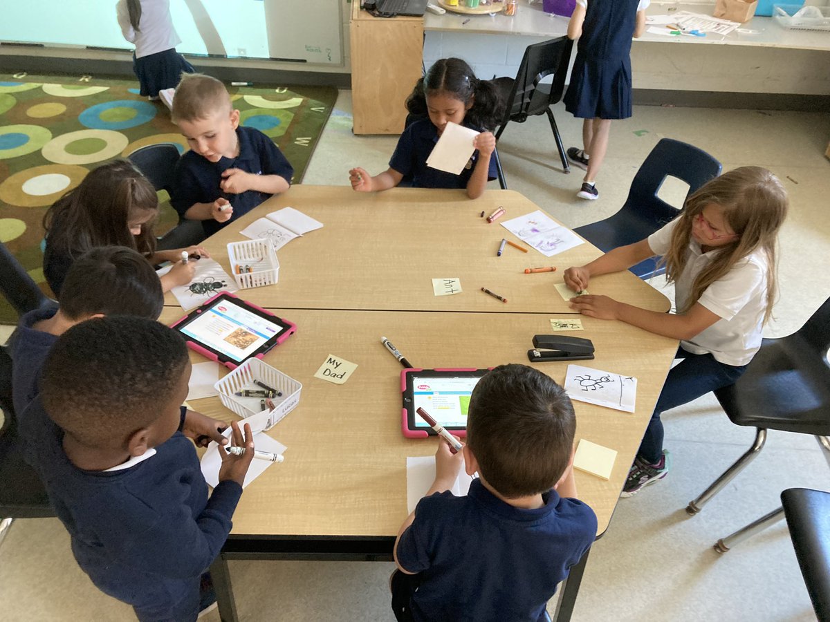 During outdoor exploration, a lot of our students were finding ants. 🐜 It inspired us to read the story “Hey, Little Ant”. During play, a lot of our students were inspired to write their own ant story. 🐜 #hcdsbk