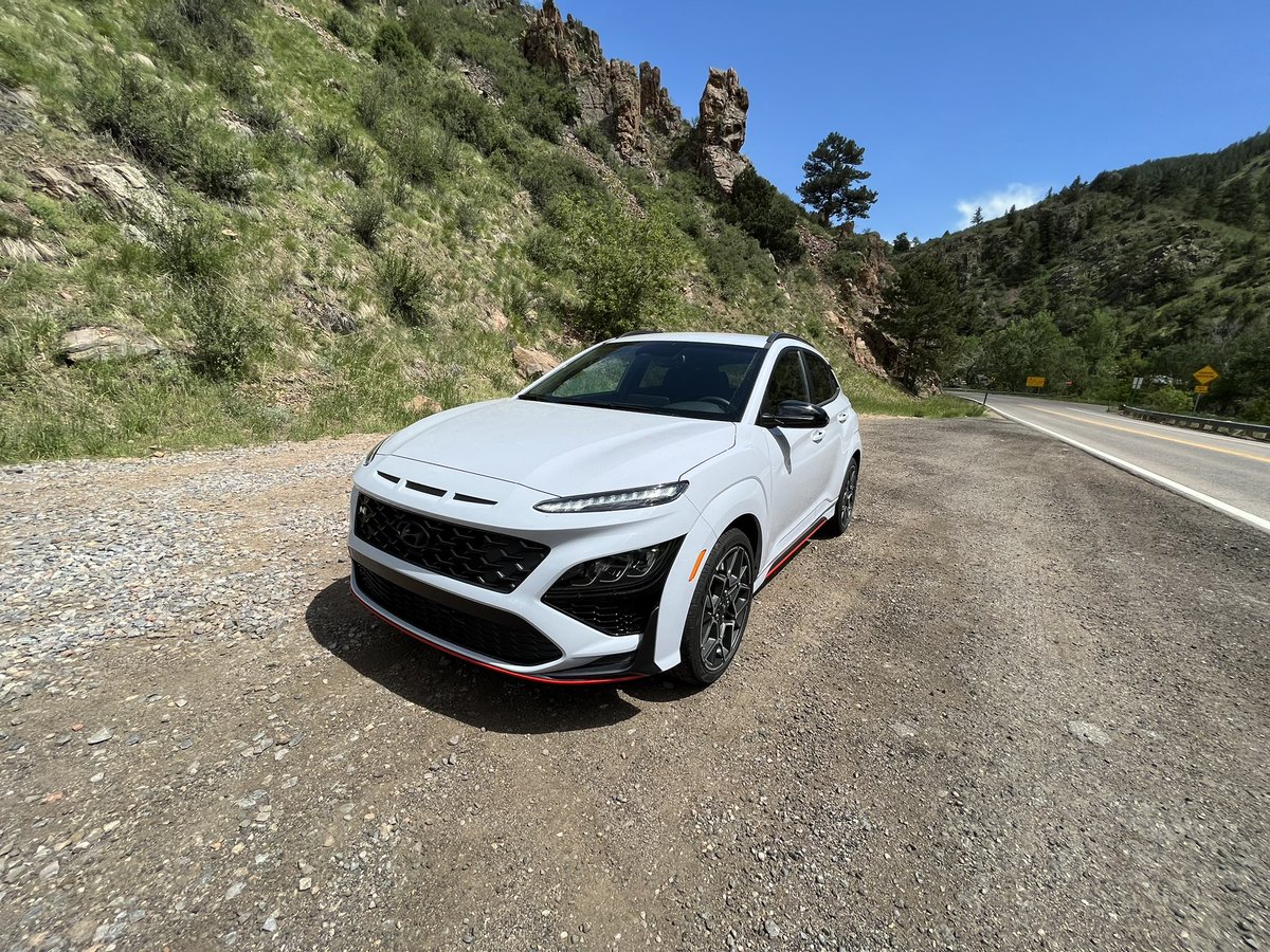 JoeSantos703's tweet photo. The #Hyundai Kona N’s turbocharged engine makes me giddy https://t.co/5RJ12k783V