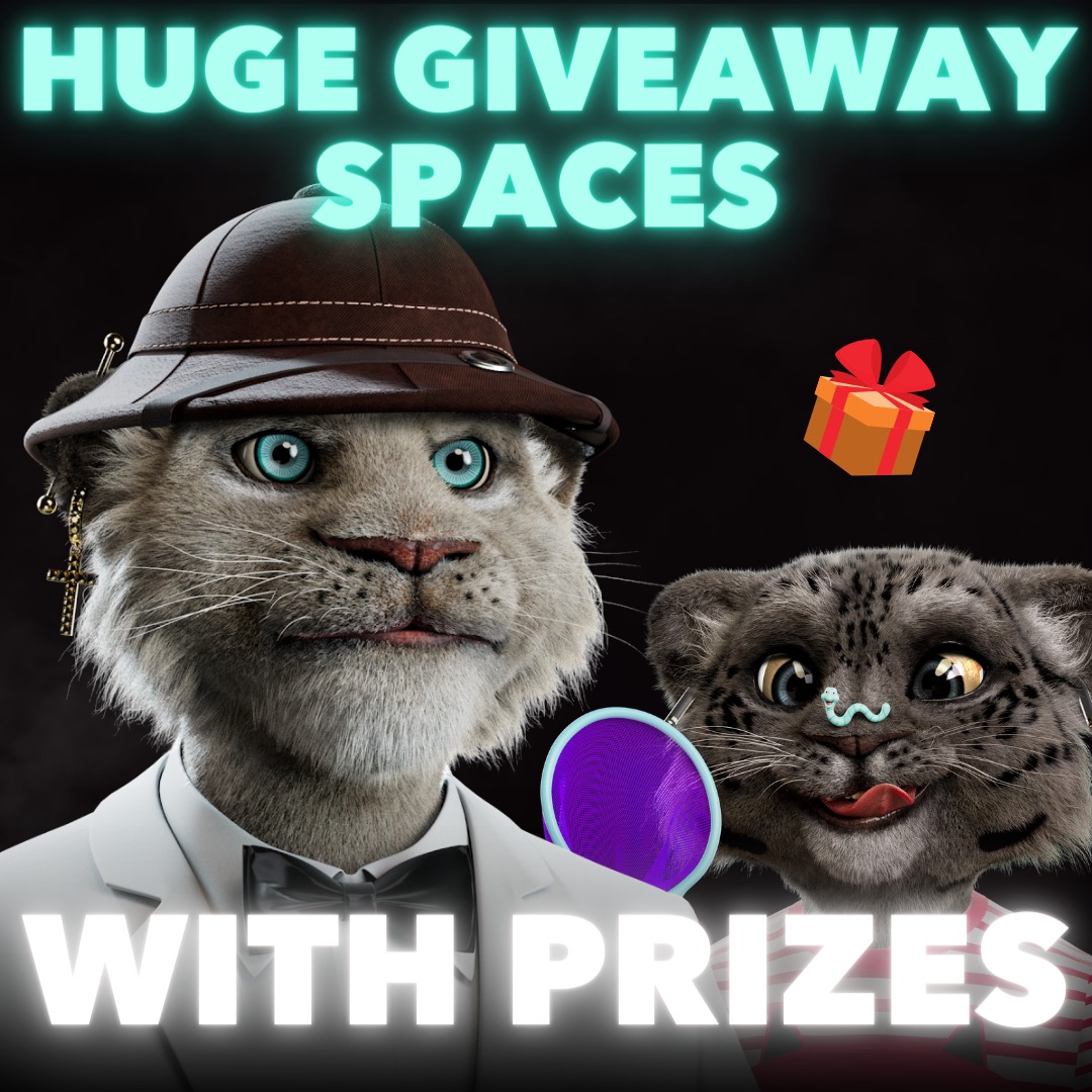 🚨MASSIVE GIVEAWAY SPACE 🚨
 
Starting in 30-minutes (3pm EST on June 14). 

We are giving away HUGE PRIZES 🤩

Set Reminder: x.com/i/spaces/1YpKk…

DO NOT MISS THIS ‼️

♻️ RT &amp; Tag Friends who like winning 🎉

#BigCatsNFT #LittleCatsNFT #FreeMint
