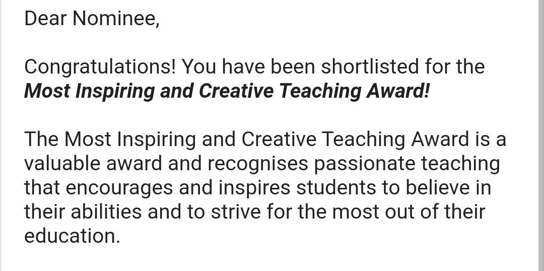 This landed in my inbox from @UnionUEA today and I am properly chuffed! So excited to find out about the other nominees and winners next week! 🤞🤞🤞