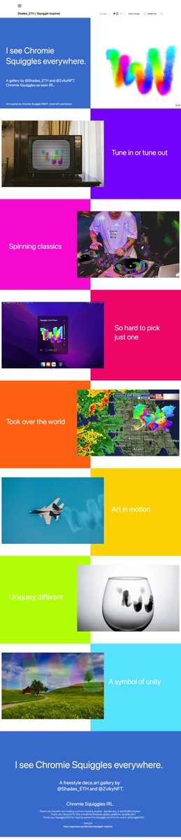 Shades_ETH's tweet image. Hope you enjoy my Squiggle Inspired freestyle Deca.art gallery, it was really easy and fun to make. Let me know what you think...Do you see Chromie Squiggles everywhere?

deca.art/Shades_ETH/squ…

0xF8Ae436403100fa10603aEA3C7b1eF097d61D89e