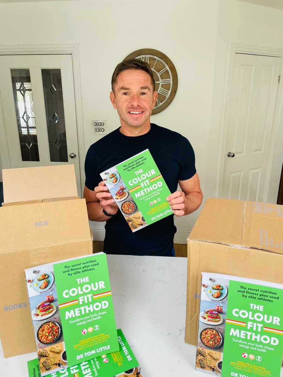 drlittletom's tweet photo. Delighted to receive advanced copies of my upcoming book - The Colour-Fit Method. Available to preorder on Amazon now!
Contains over 120 recipes, each with video demonstrations, and numerous training and meal plans to achieve any goal. Retweets mega appreciated https://t.co/fsoParkoFS
