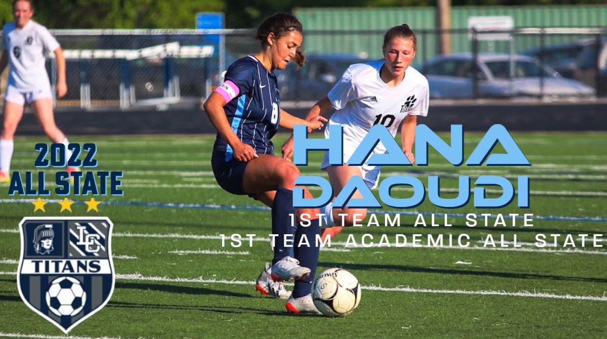 LCGirlsSoccer_'s tweet photo. Congratulations to @hanadaoudi for being selected to:

1st Team All-State
1st Team Academic All-State https://t.co/ckohckzmBr