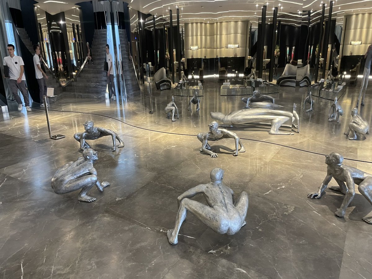 SamRFortescue's tweet photo. Never has a visit to a #shipyard felt more like a trip to an #art gallery, as @italianseagroup blurs the lines at its #carrara headquarters. Much of this is the personal collection of founder #GiovanniCostantino https://t.co/nJWSQZZhVO