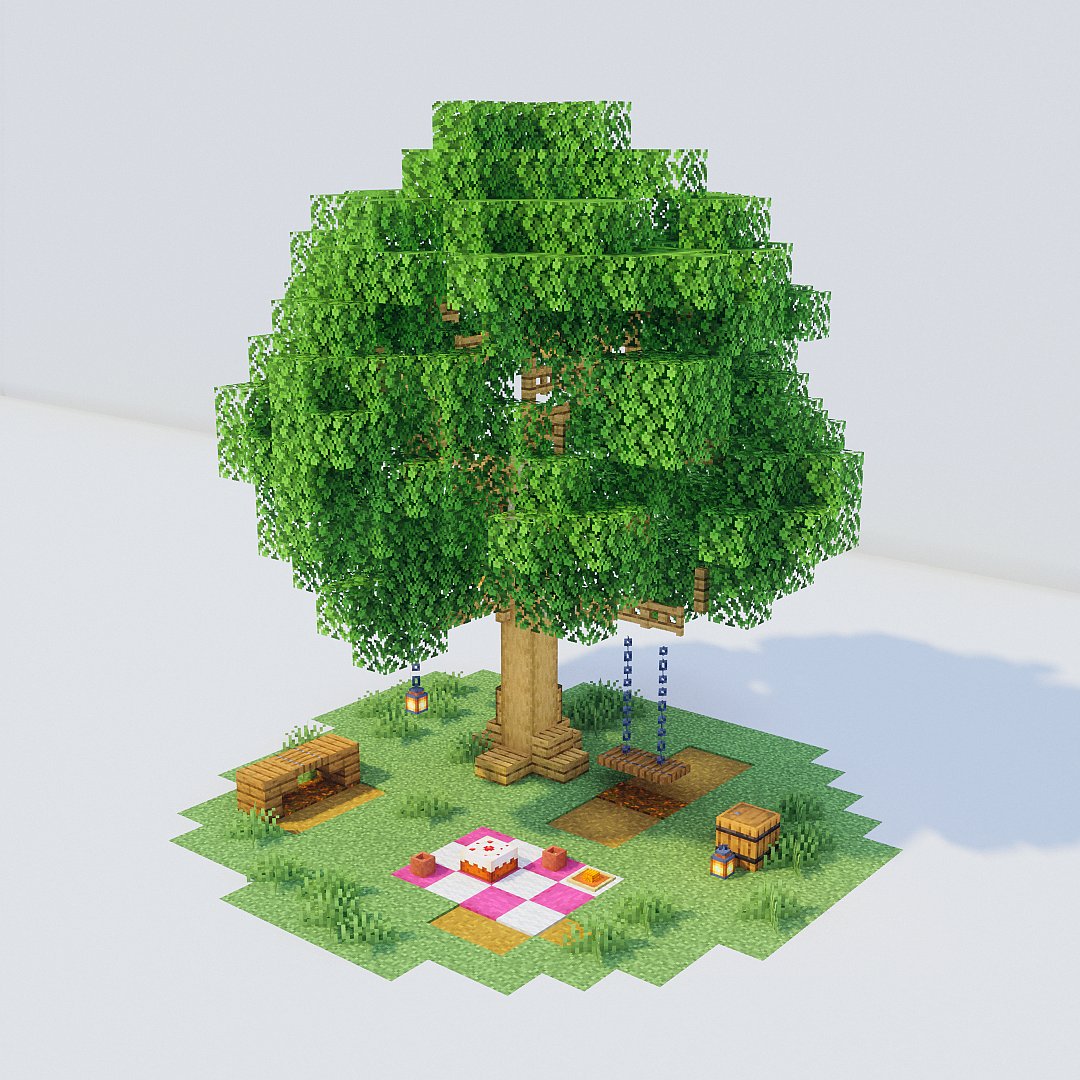 ぶれあ お気に入りの木とピクニックセット Minecraft T Co 84v8scaiq0 Twitter