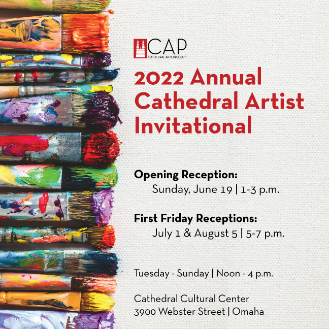 CAPOmahaNEB's tweet photo. Opening Reception of 2022 Annual Cathedral Artist Invitational - https://t.co/OQxXbXF4EW https://t.co/eLw2XAdI0E