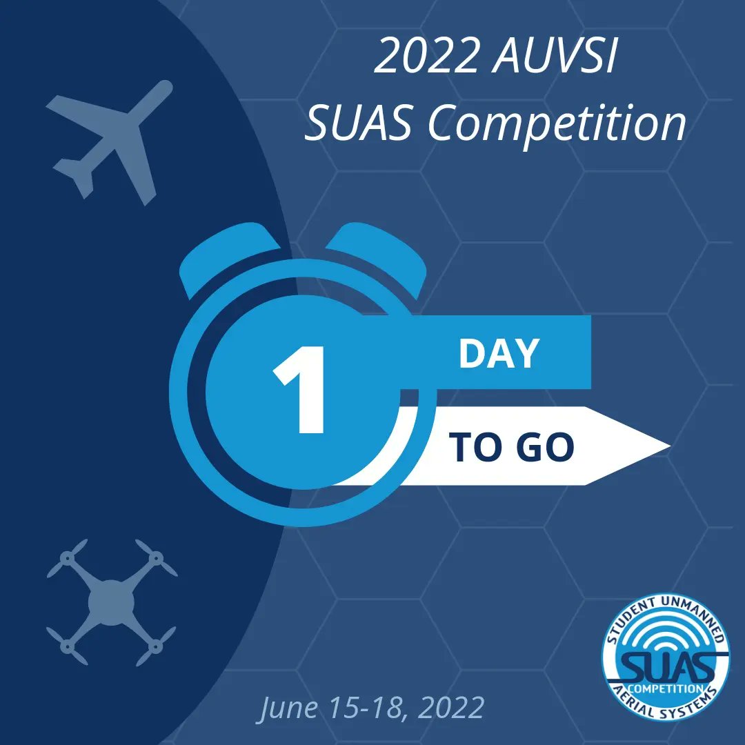 suascompetition's tweet photo. Just 1 day to go until #SUAS2022!

The Check-In/Orientation will be held at St. Mary's College of Maryland MPOARC Arena and teams can begin arriving at 2:00pm. Doors will be closed to teams before that time. https://t.co/KdtUgSpPUZ