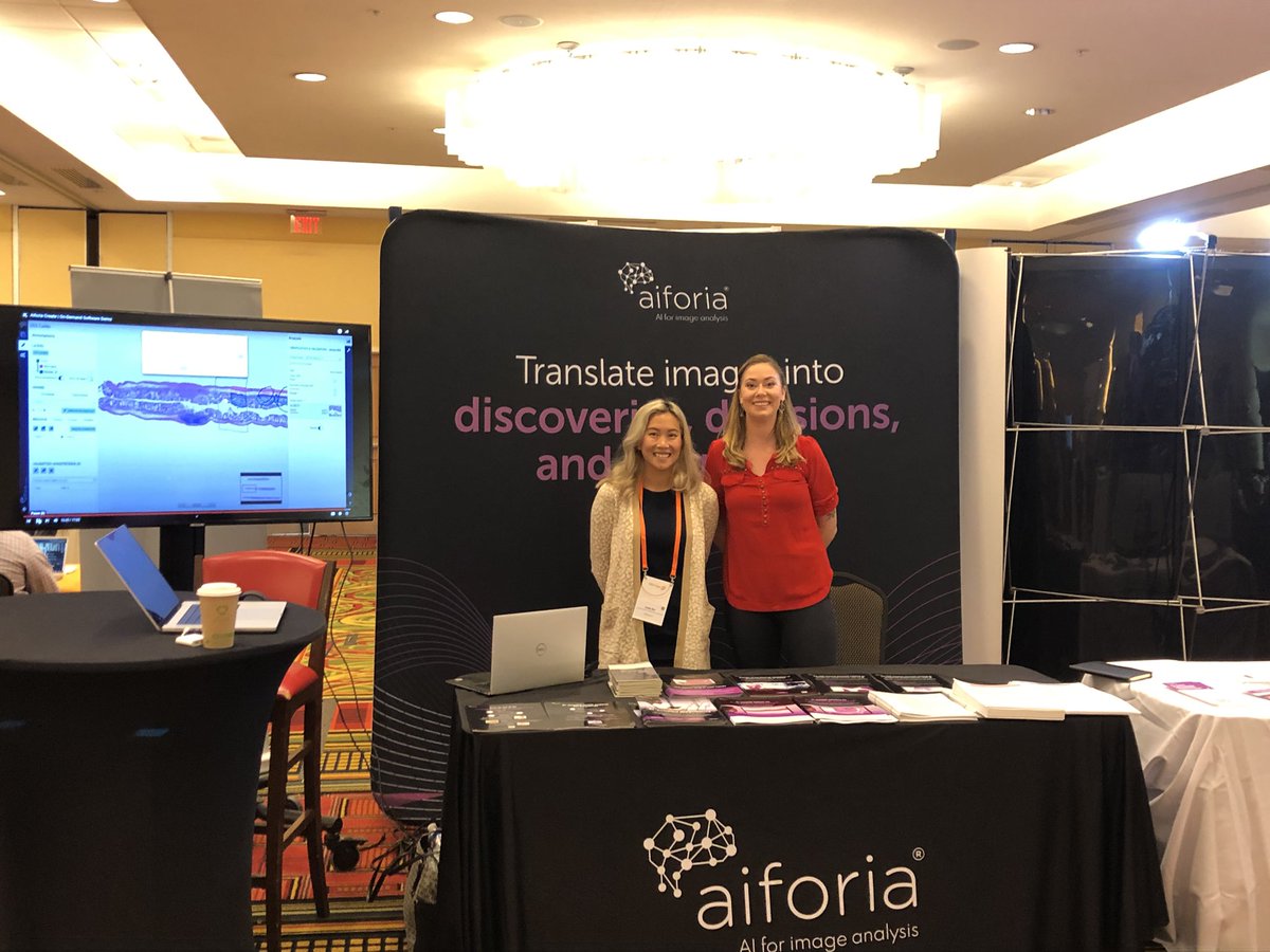 kaisa_helminen's tweet photo. Aiforia booth ready to kick-start the Digital Pathology & AI Congress in New York! Visit us to see the Aiforia AI platform in action! @aiforia_tech #DigiPathGE #aiforimageanalysis https://t.co/H9m4QZTzXv