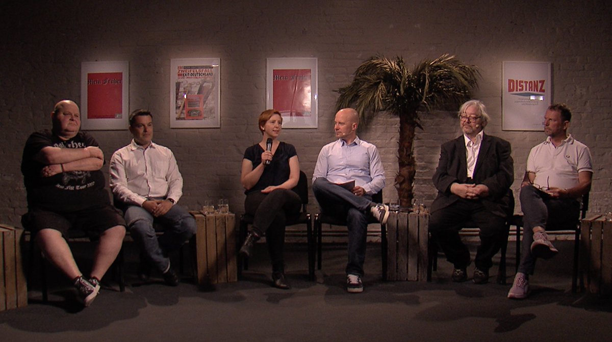 exitdeutschland's tweet photo. Vielen Dank an alle Gäste unserer heutigen Veranstaltung. Es war ein interessanter Talk zum Thema Ausstieg im Kontext von Regelstrukturen. Mit @Distanz_e_V, @Thommy_KWh, Bernd Wagner, Laura Bechtloff, Michael Topfstedt und @fbnwcmn. In Kürze gibt es dann das Video. https://t.co/yt4C2eyBjD