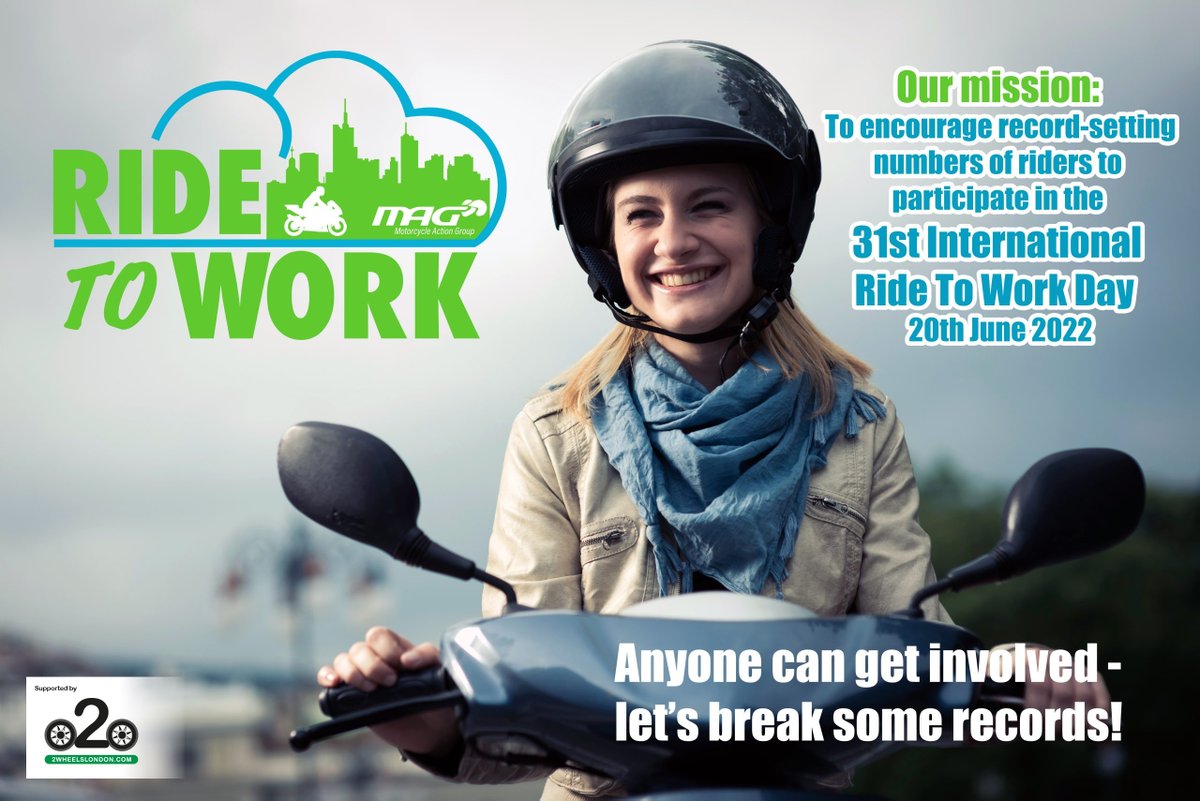 2WLondon's tweet photo. Ride To Work Day is all about spreading the good news. Commuting to work on a motorcycle, moped or scooter is affordable and fun π
Anyone can get involved β letβs break some records! π₯
#2wheelslondon #rtwfun #ridetoworkfun https://t.co/gpTZVyjrTc