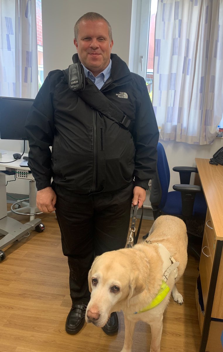 GoTeamEyes (@fghgoteameyes) on Twitter photo Congratulations & a warm welcome to our new ECLO Officer Paul & his Guide Dog June.
We have known Paul many years & he has a wealth of knowledge in relation to emotional & practical support for patients & parents.
<a href="/UHMBT/">MorecambeBayNHSTrust</a>
<a href="/People_OD_UHMB/">People & OD UHMBT</a>
<a href="/VSBD_Charity/">Vision Support Barrow and District</a>
rnib.org.uk/ecloinformation Congratulations & a warm welcome to our new ECLO Officer Paul & his Guide Dog June.
We have known Paul many years & he has a wealth of knowledge in relation to emotional & practical support for patients & parents.
<a href="/UHMBT/">MorecambeBayNHSTrust</a>
<a href="/People_OD_UHMB/">People & OD UHMBT</a>
<a href="/VSBD_Charity/">Vision Support Barrow and District</a>
rnib.org.uk/ecloinformation