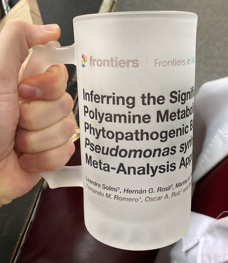 <a href="/LeoSolmi/">Leo Solmi</a> published his first first-author paper...I thought of getting him a coffee mug, but I know how much he enjoys fermented barley. Well done Leo!