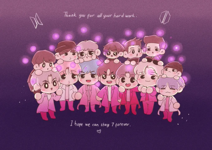 Even if you're not seven, you will always stay seven in our hearts 💜 