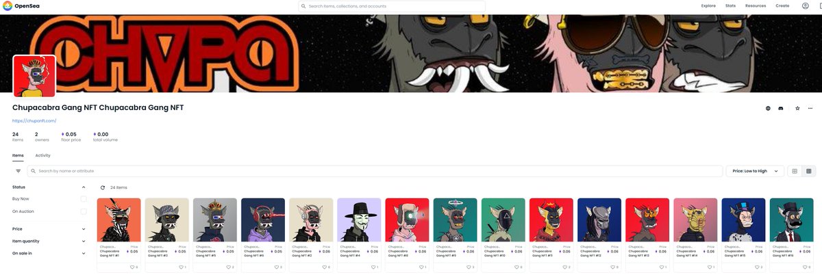 Chupacabra Gang NFT tweet media