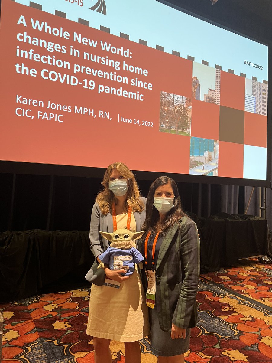 Wait what?! #babyyoda has shown up to #APIC2022 to see @Jones2Rn present! And he meets the #COVID19 vaccine requirement! #APIC2022 #IPtwitter #infectionpreventionposse