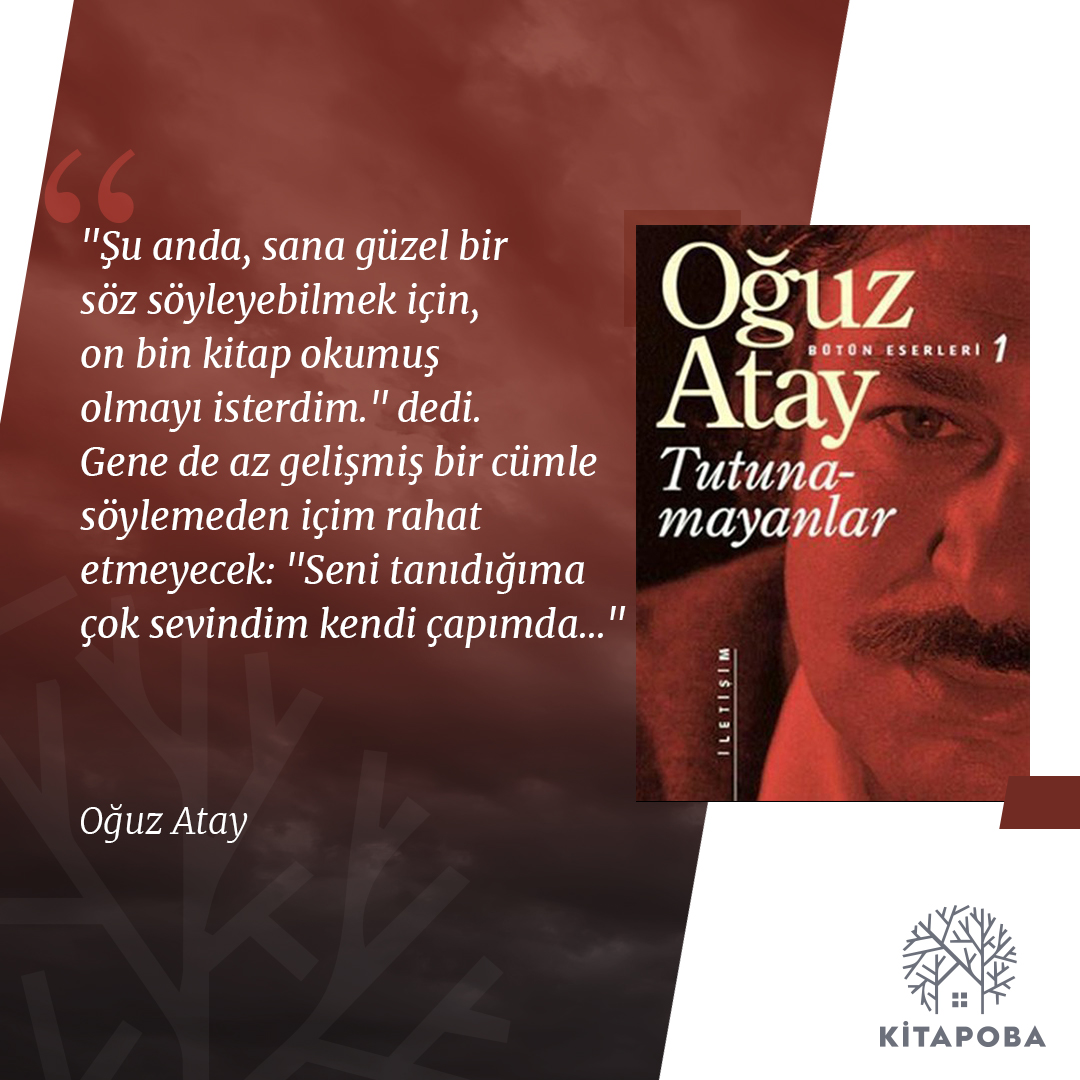 kitapobacom's tweet photo. Oğuz Atay'ın kült haline gelmiş eseri Tutunamayanlar'ı henüz okumayan var mı? 😊

👉🏻 https://t.co/NJT2t0yPL2 https://t.co/fOESgF5XQU