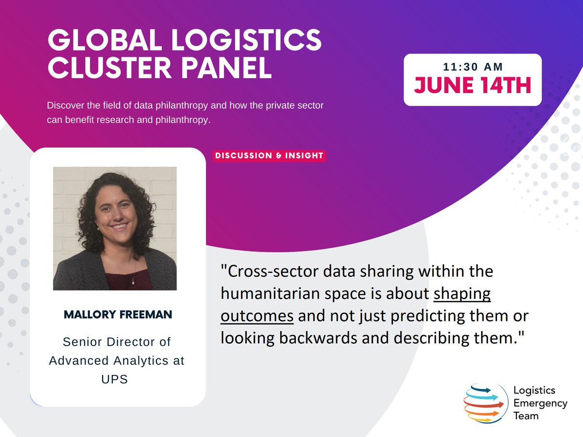 UPS_Foundation's tweet photo. Today, #LETeams and @logcluster participated in a discussion on the role of data sharing in the humanitarian supply chain. #DeliveringWhatMatters https://t.co/CRVNUtAvmY