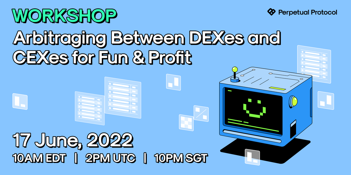 perpprotocol's tweet photo. It's workshop time! Learn how to automatically exploit price differences while hedging market risk 🔍

Add it to your calendar here: https://t.co/14SdOPnm80

All (coding) experience levels are welcome! https://t.co/zl0K6Ls39W
