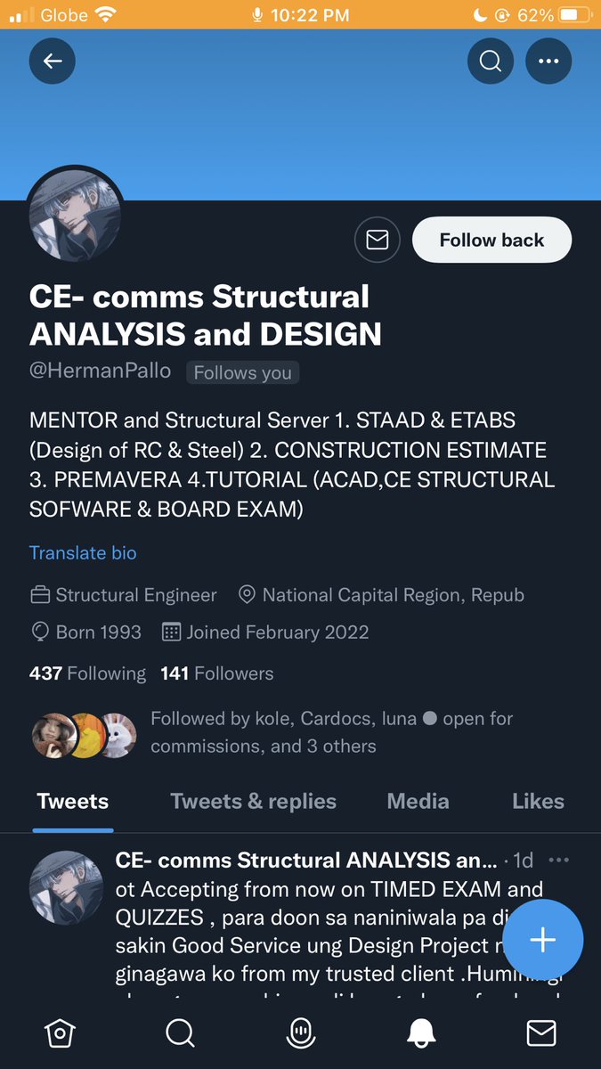 This user follows me pala pota. All I can say is yuck to you.