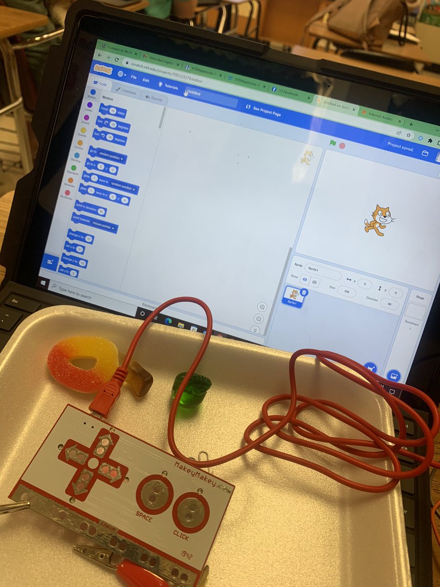 Makey makey and Coding with Scratch to create learning projects #STEMCobb